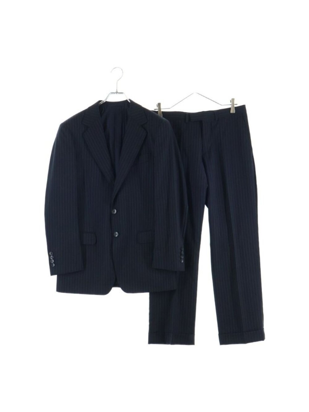 Gucci Side Vent Stripe Tailored Jacket Trousers Set Suit Black